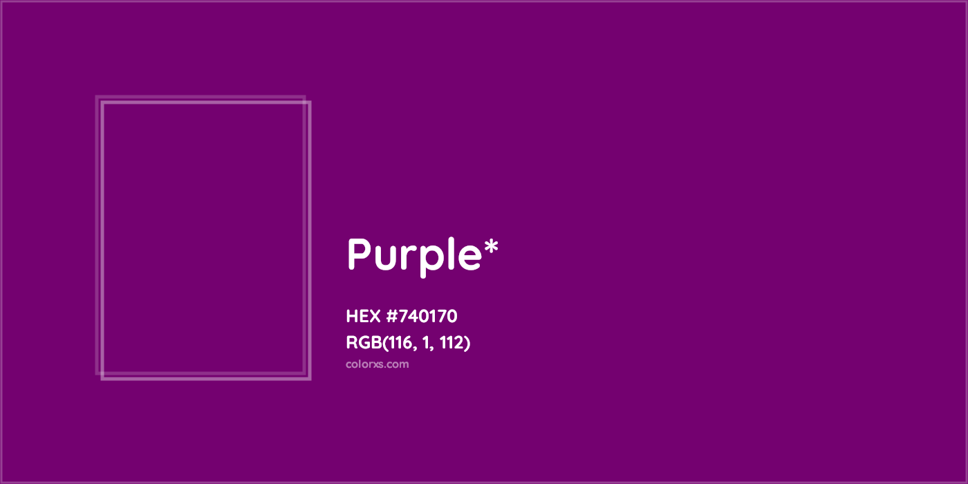 HEX #740170 Color Name, Color Code, Palettes, Similar Paints, Images