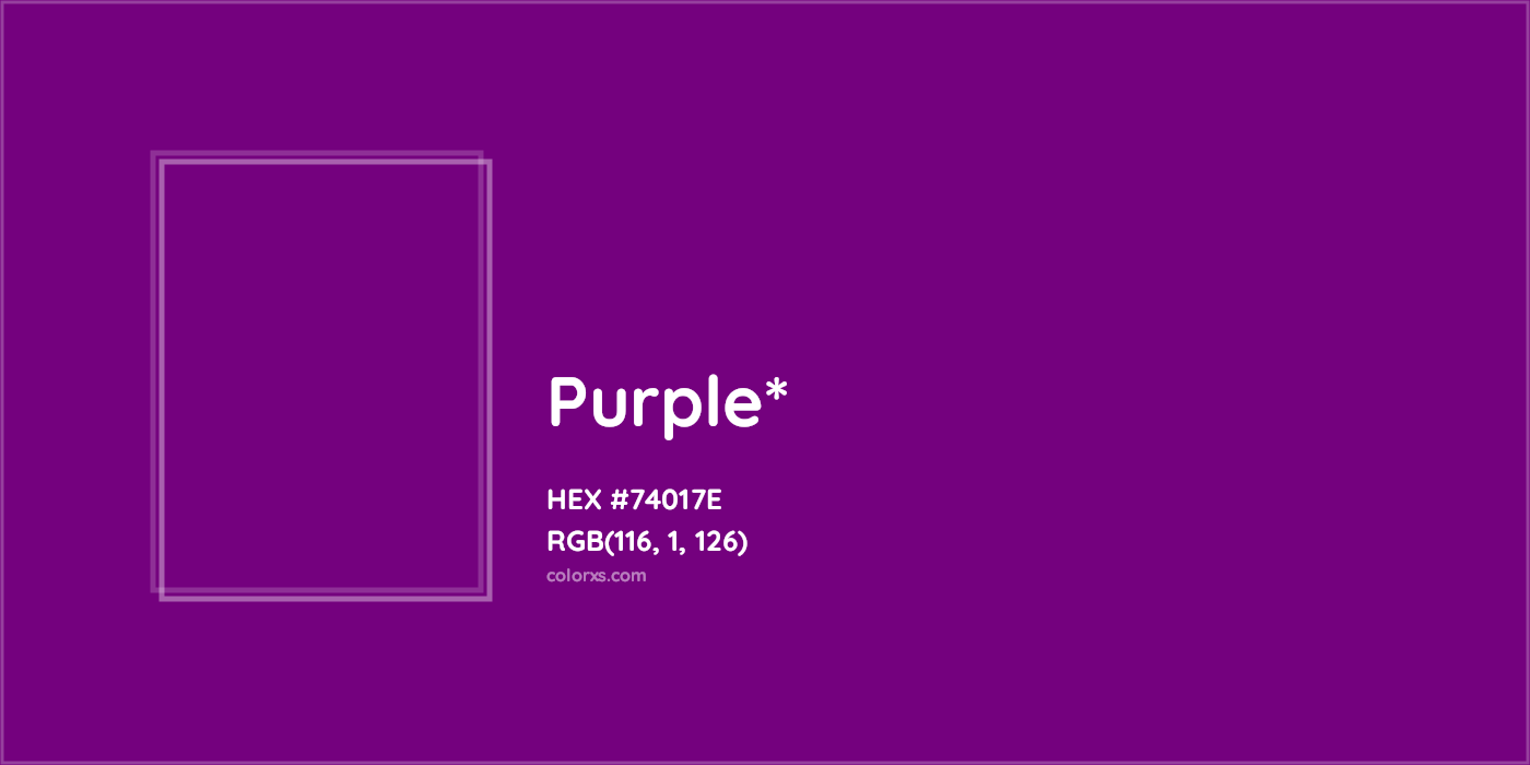HEX #74017E Color Name, Color Code, Palettes, Similar Paints, Images