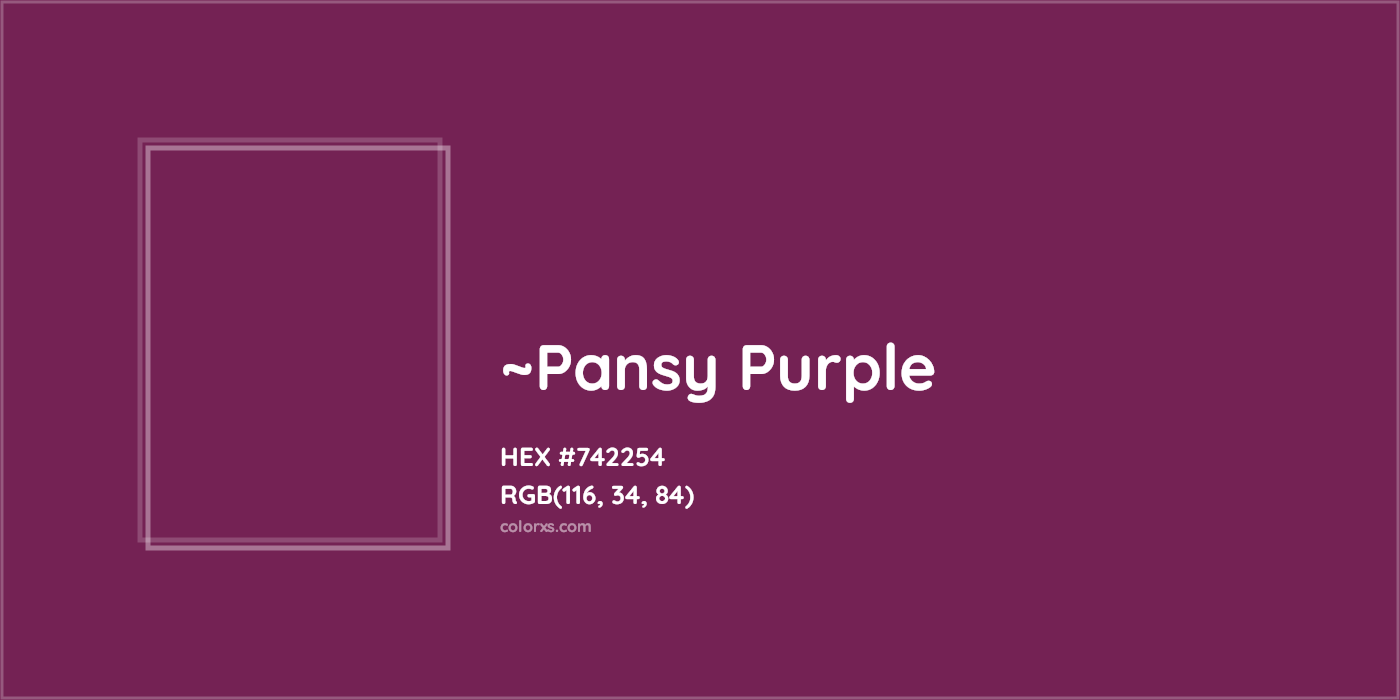 HEX #742254 Color Name, Color Code, Palettes, Similar Paints, Images