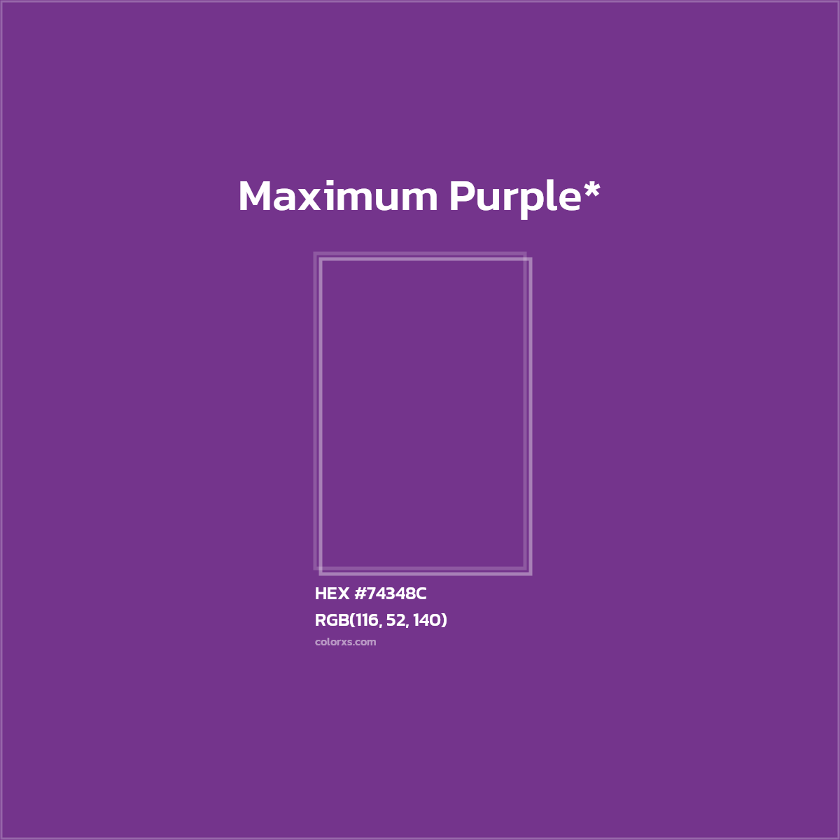 HEX #74348C Color Name, Color Code, Palettes, Similar Paints, Images