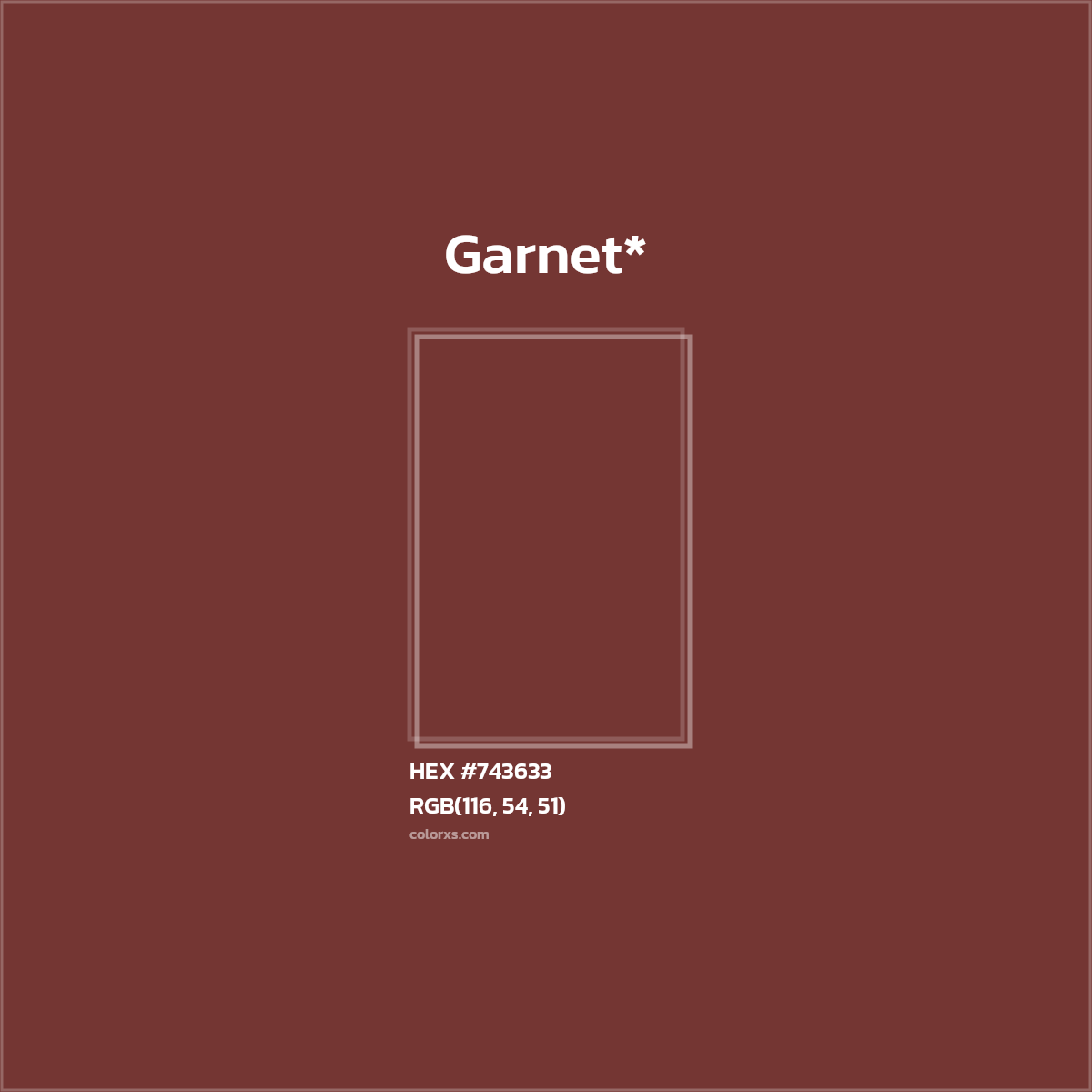 HEX #743633 Color Name, Color Code, Palettes, Similar Paints, Images
