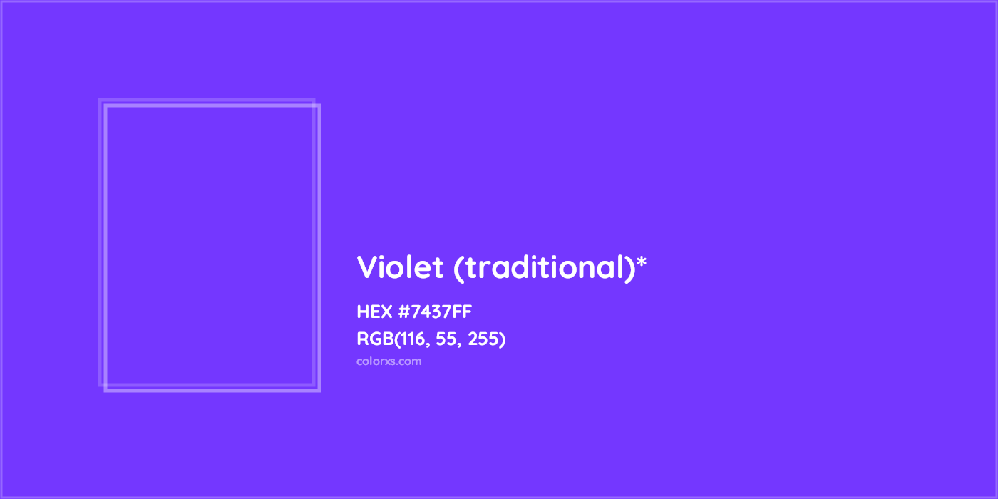 HEX #7437FF Color Name, Color Code, Palettes, Similar Paints, Images