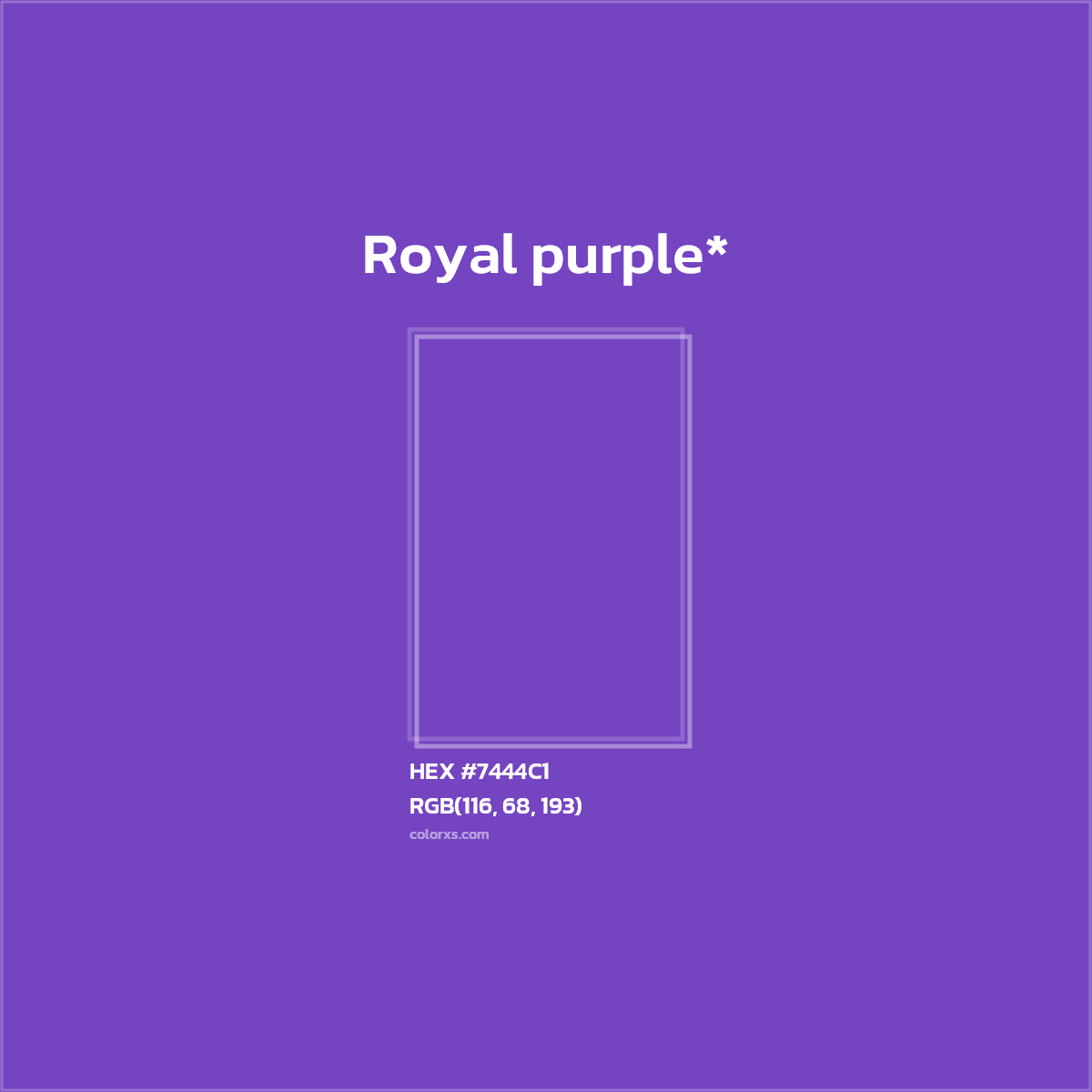 HEX #7444C1 Color Name, Color Code, Palettes, Similar Paints, Images