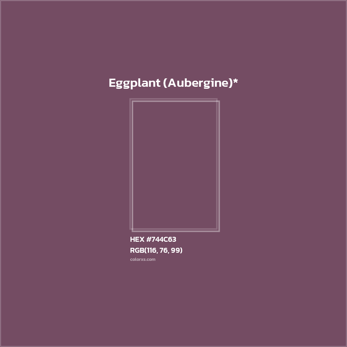 HEX #744C63 Color Name, Color Code, Palettes, Similar Paints, Images