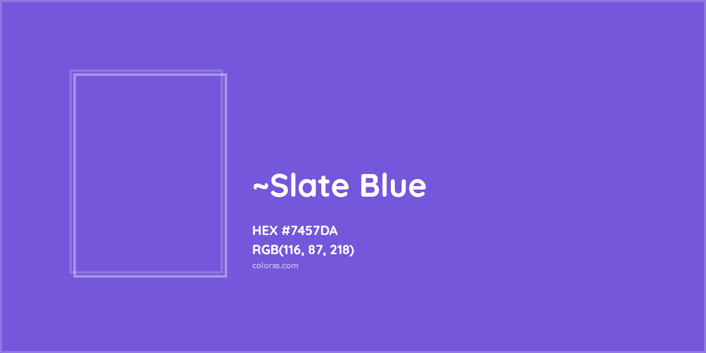 HEX #7457DA Color Name, Color Code, Palettes, Similar Paints, Images