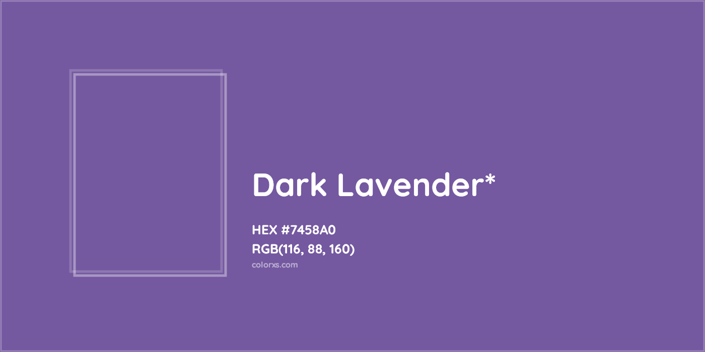 HEX #7458A0 Color Name, Color Code, Palettes, Similar Paints, Images