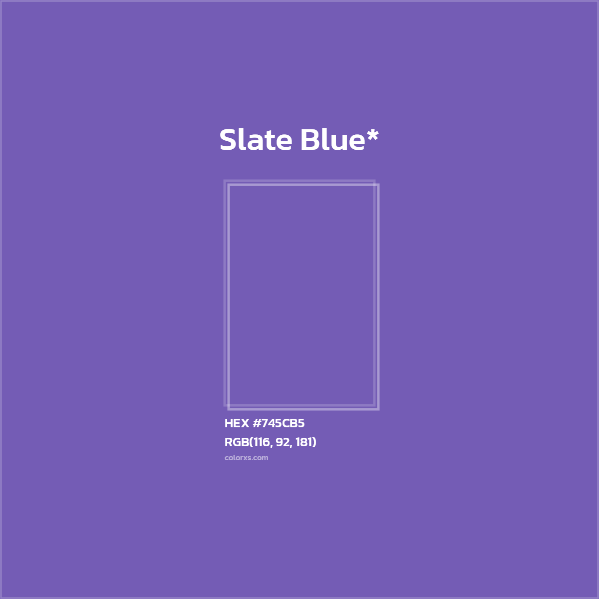 HEX #745CB5 Color Name, Color Code, Palettes, Similar Paints, Images