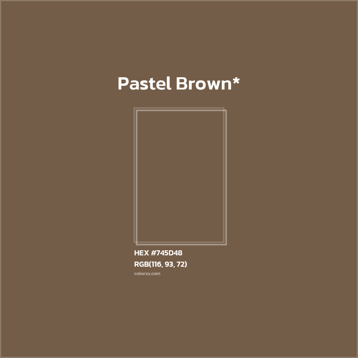 HEX #745D48 Color Name, Color Code, Palettes, Similar Paints, Images