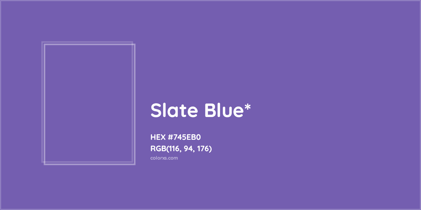HEX #745EB0 Color Name, Color Code, Palettes, Similar Paints, Images