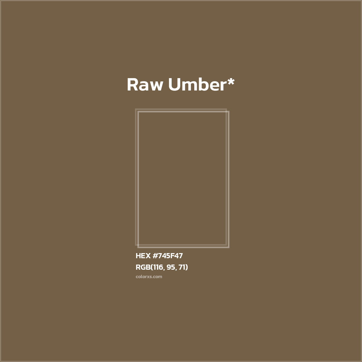HEX #745F47 Color Name, Color Code, Palettes, Similar Paints, Images