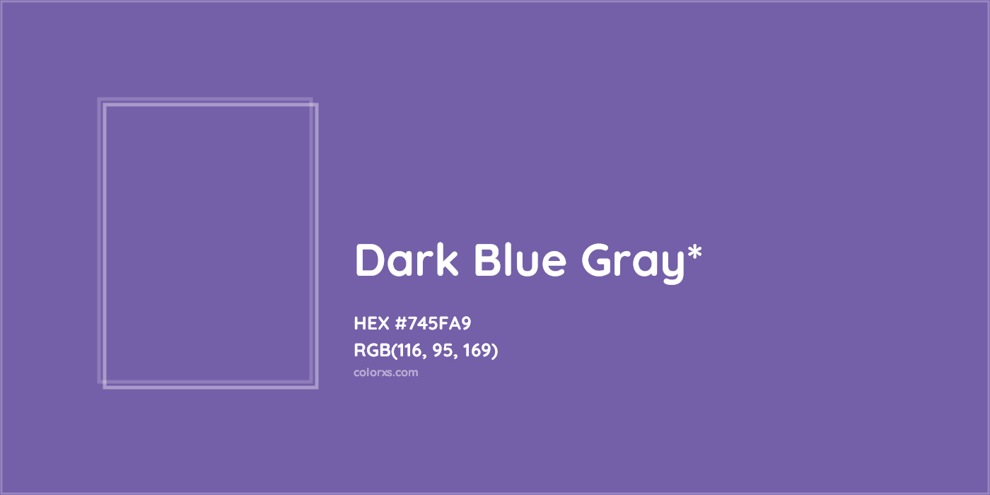HEX #745FA9 Color Name, Color Code, Palettes, Similar Paints, Images