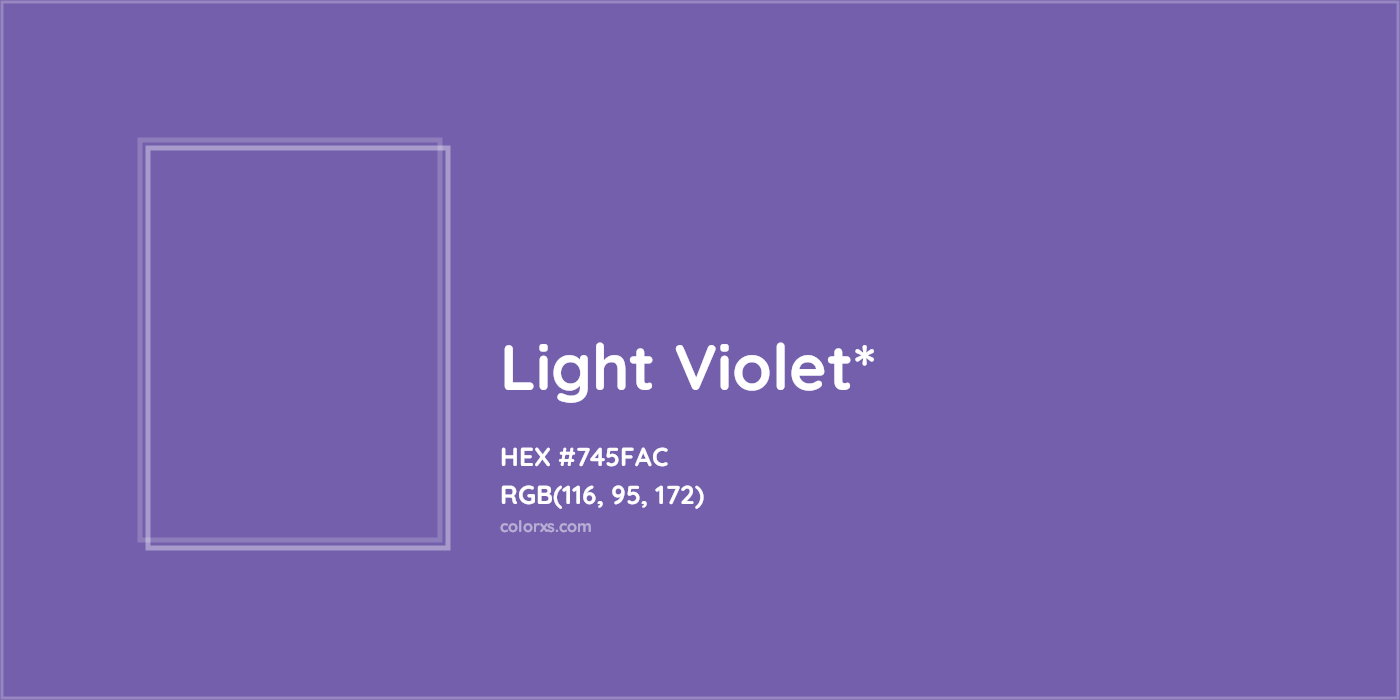 HEX #745FAC Color Name, Color Code, Palettes, Similar Paints, Images