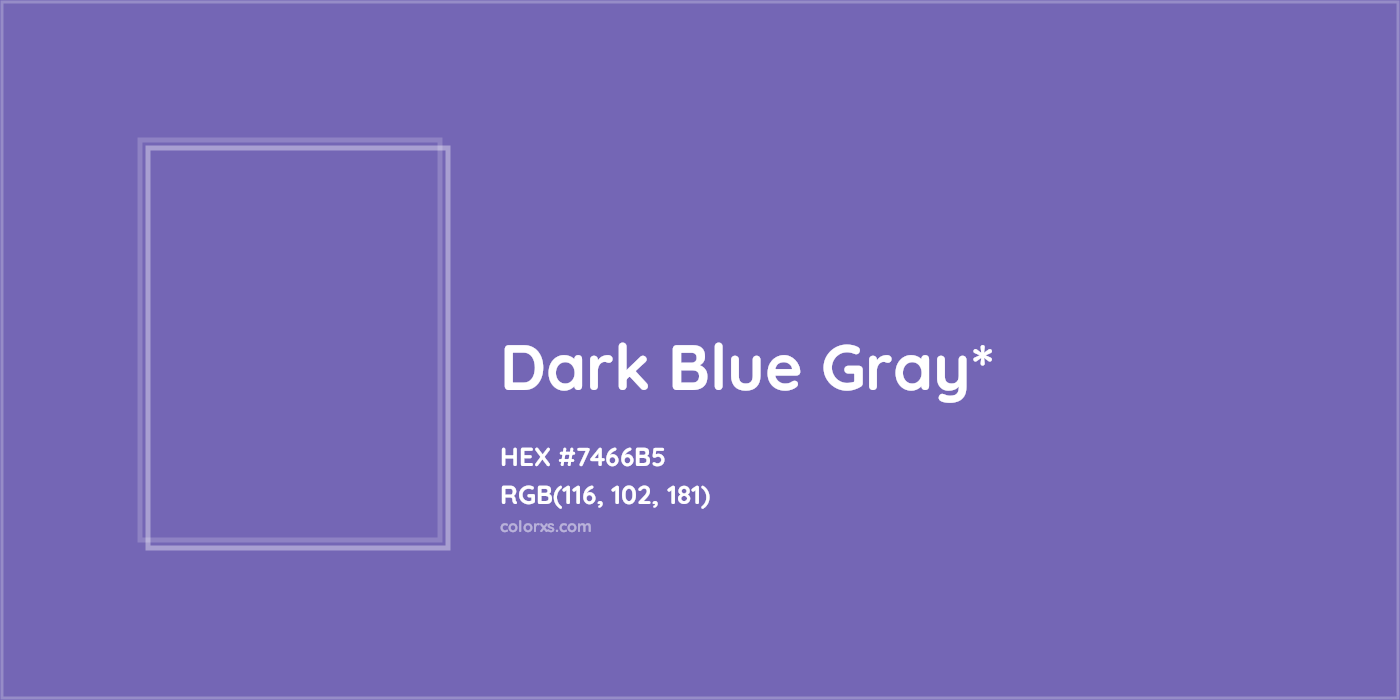 HEX #7466B5 Color Name, Color Code, Palettes, Similar Paints, Images