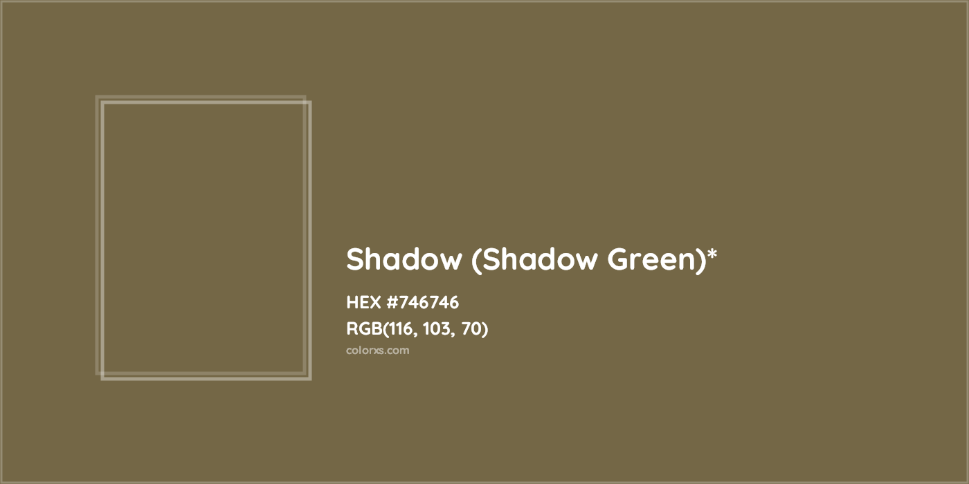 HEX #746746 Color Name, Color Code, Palettes, Similar Paints, Images