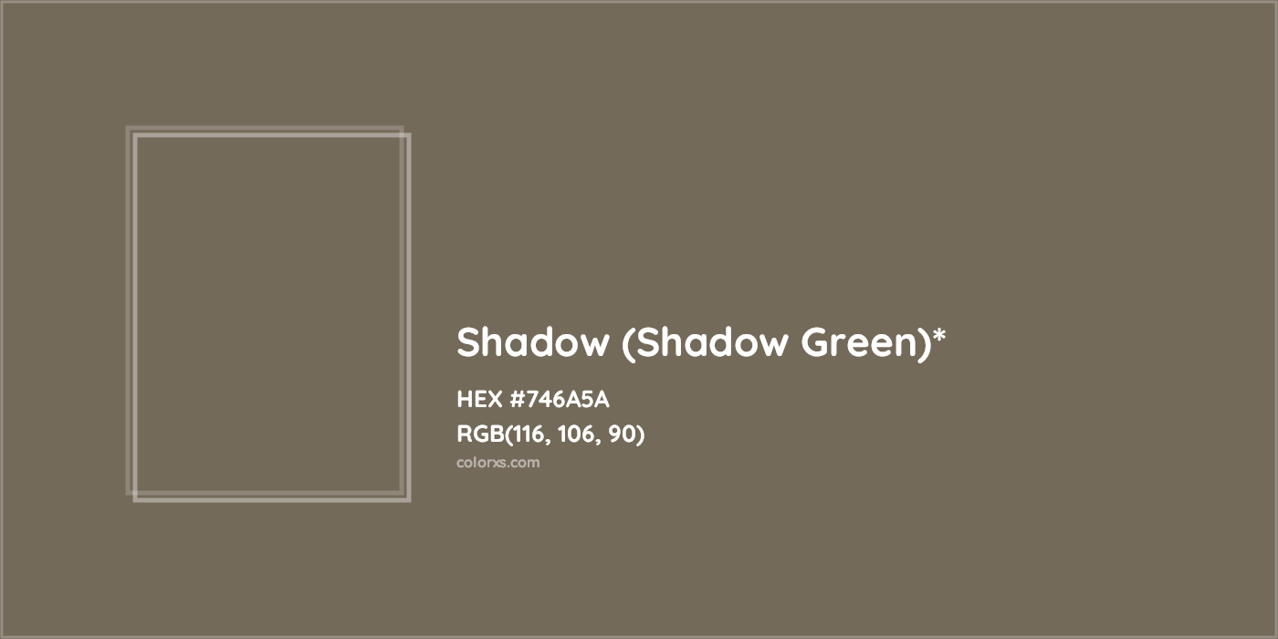 HEX #746A5A Color Name, Color Code, Palettes, Similar Paints, Images