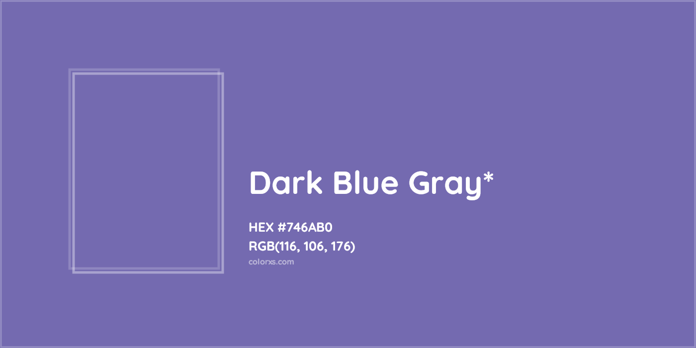 HEX #746AB0 Color Name, Color Code, Palettes, Similar Paints, Images