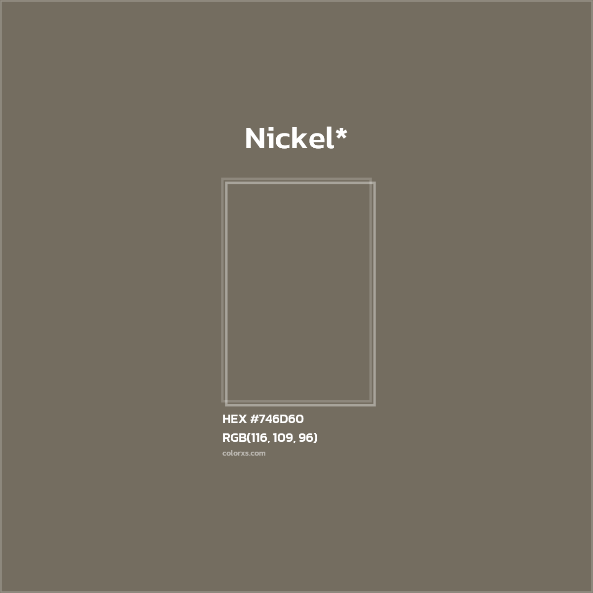 HEX #746D60 Color Name, Color Code, Palettes, Similar Paints, Images