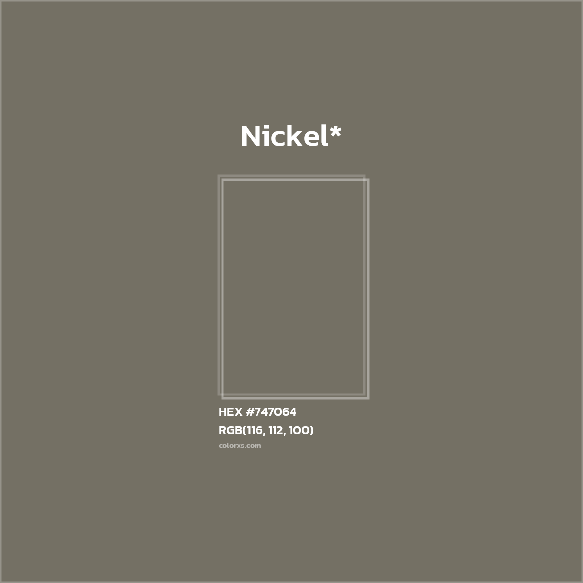 HEX #747064 Color Name, Color Code, Palettes, Similar Paints, Images