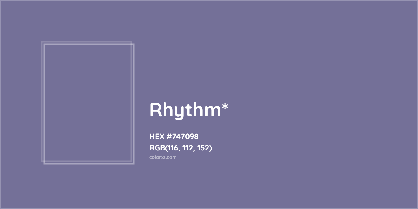 HEX #747098 Color Name, Color Code, Palettes, Similar Paints, Images