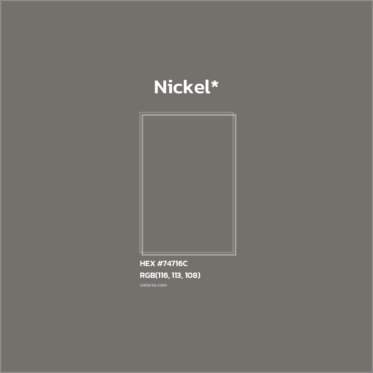 HEX #74716C Color Name, Color Code, Palettes, Similar Paints, Images