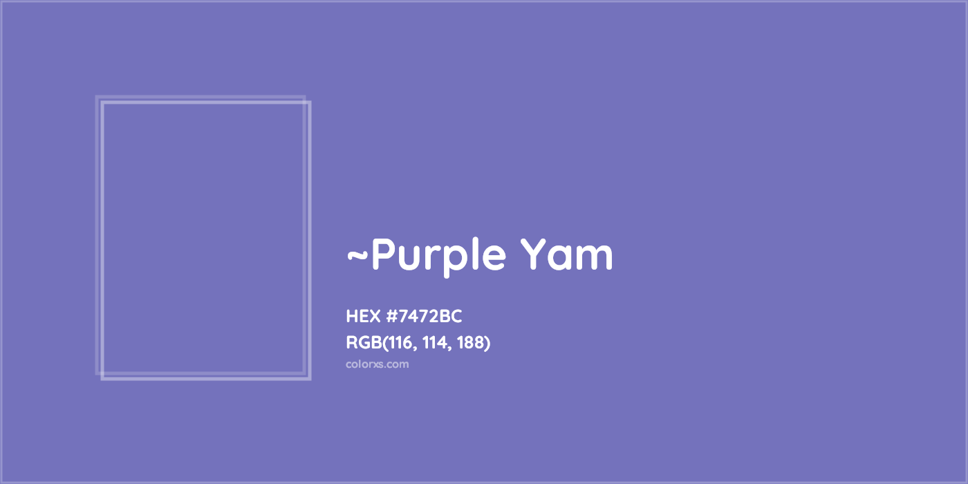 HEX #7472BC Color Name, Color Code, Palettes, Similar Paints, Images