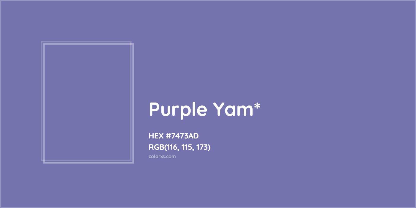 HEX #7473AD Color Name, Color Code, Palettes, Similar Paints, Images