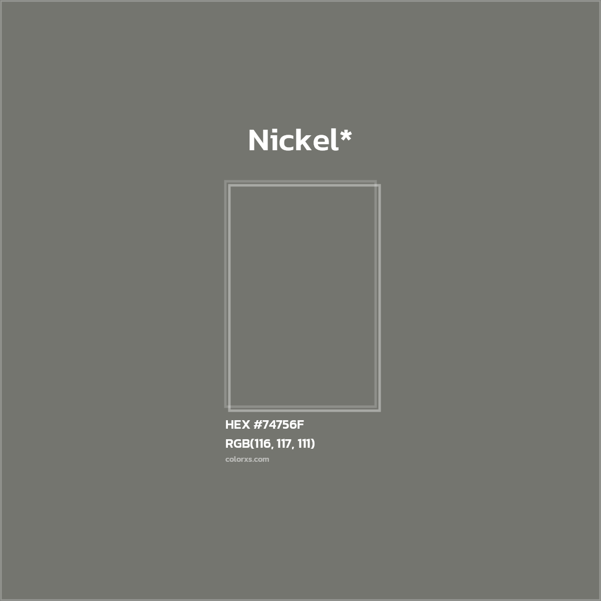 HEX #74756F Color Name, Color Code, Palettes, Similar Paints, Images