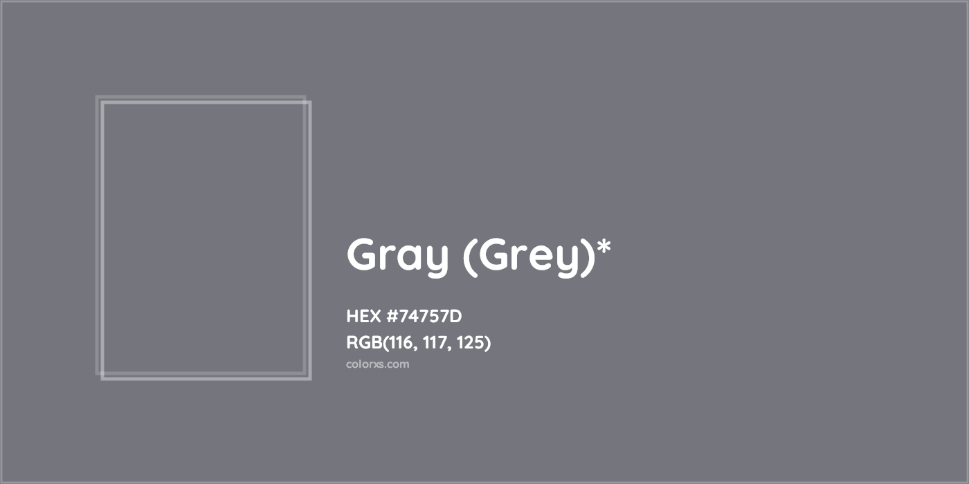 HEX #74757D Color Name, Color Code, Palettes, Similar Paints, Images