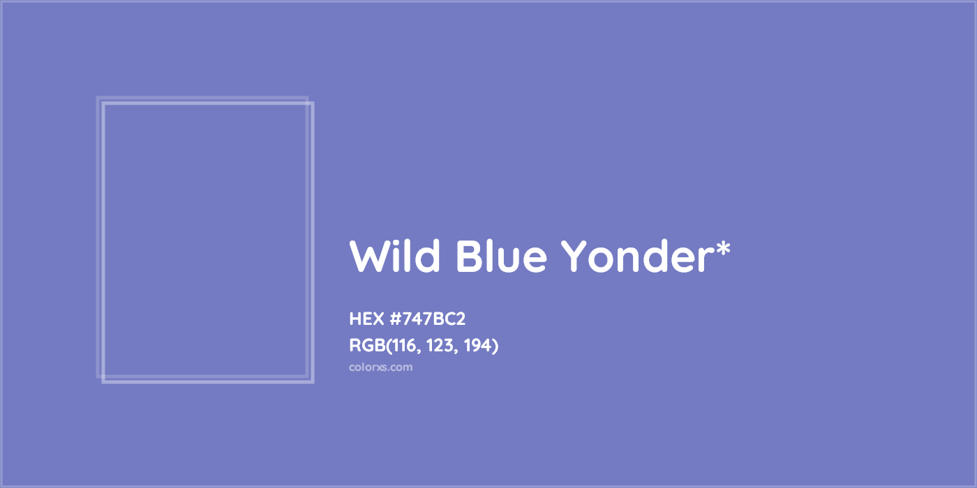 HEX #747BC2 Color Name, Color Code, Palettes, Similar Paints, Images