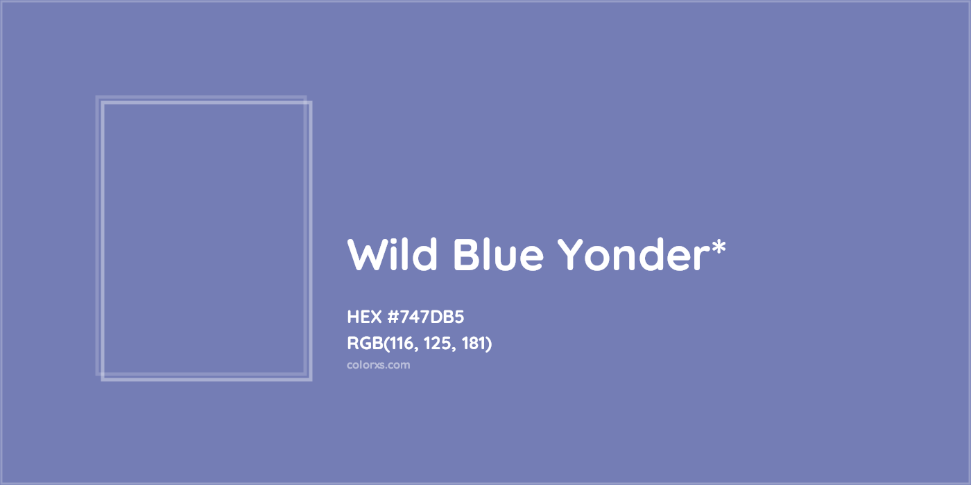 HEX #747DB5 Color Name, Color Code, Palettes, Similar Paints, Images