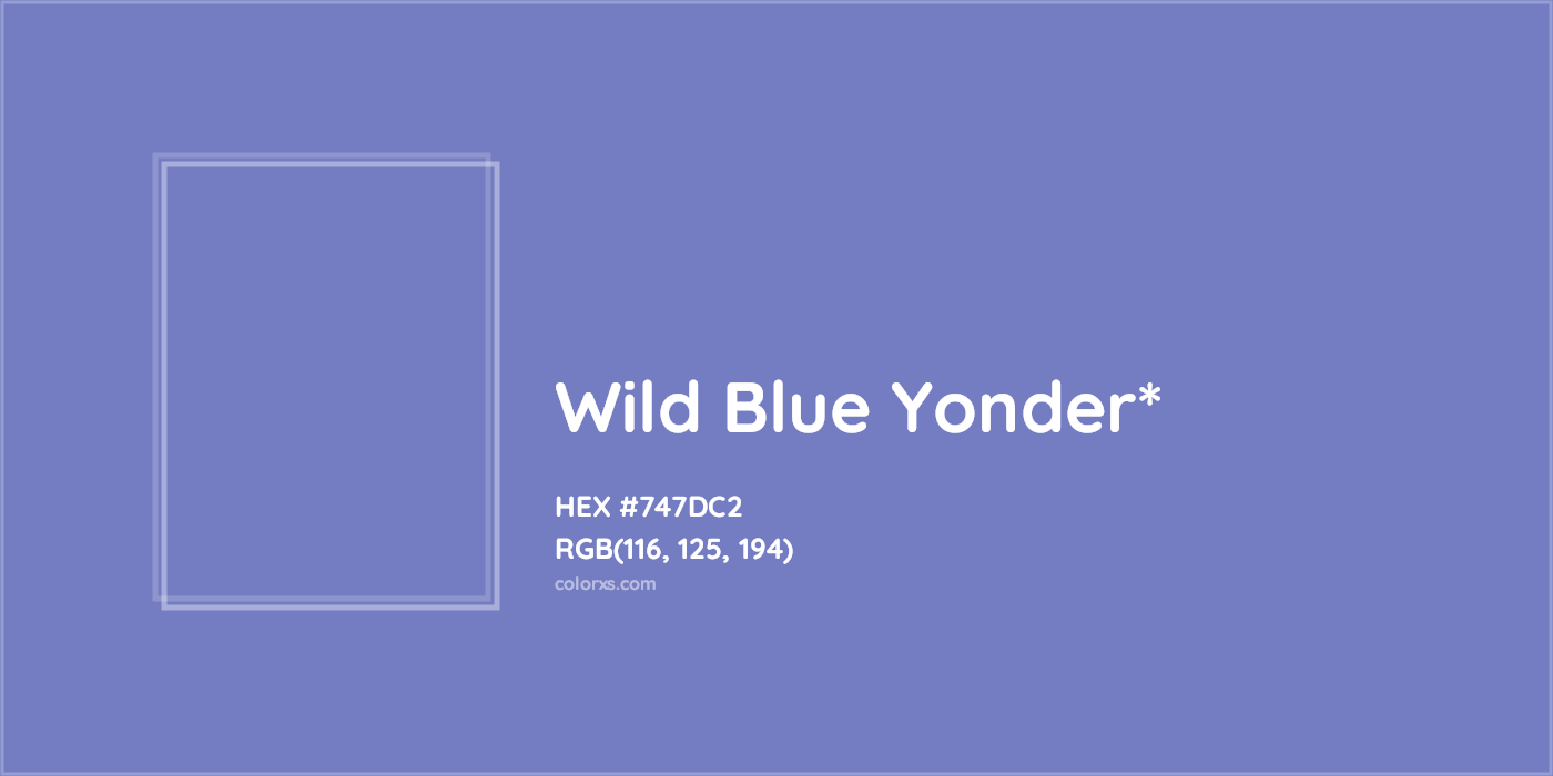 HEX #747DC2 Color Name, Color Code, Palettes, Similar Paints, Images
