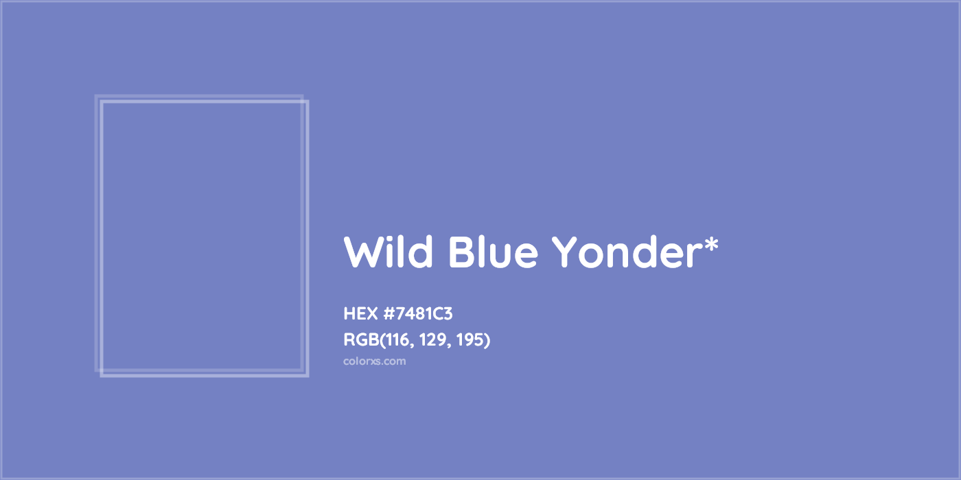 HEX #7481C3 Color Name, Color Code, Palettes, Similar Paints, Images