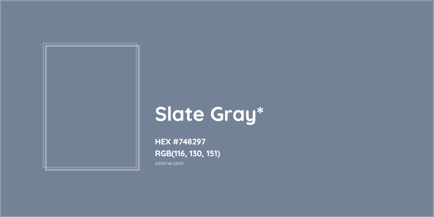 HEX #748297 Color Name, Color Code, Palettes, Similar Paints, Images
