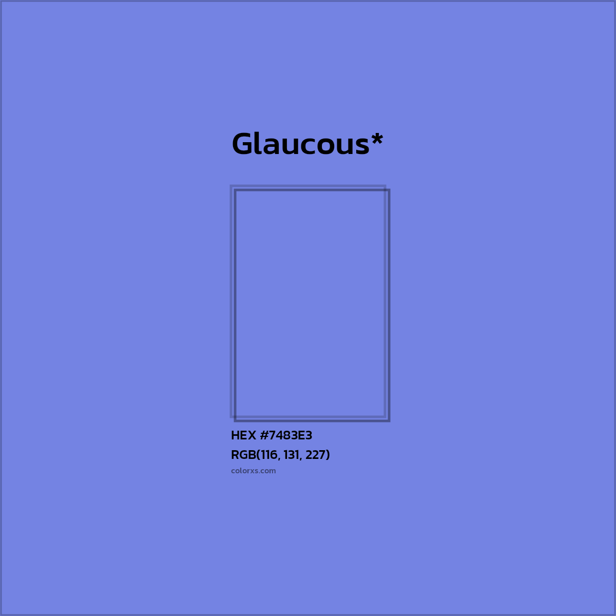HEX #7483E3 Color Name, Color Code, Palettes, Similar Paints, Images