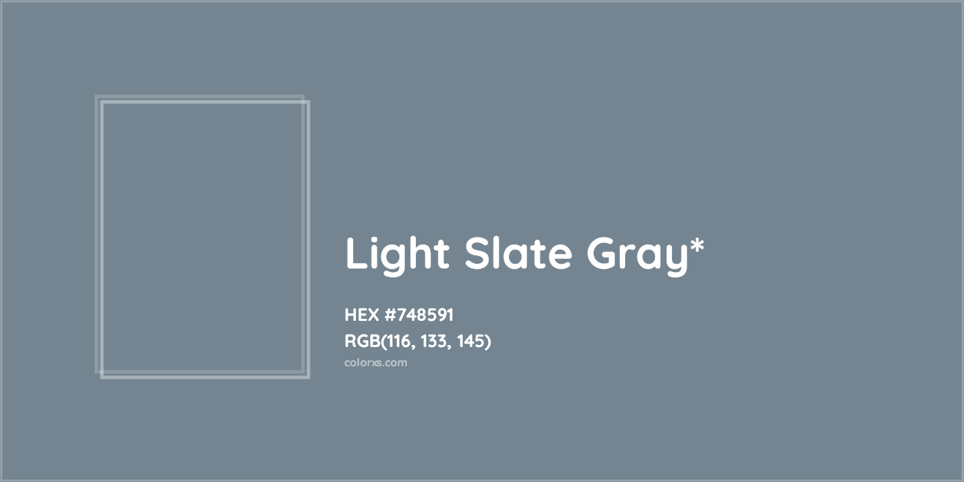 HEX #748591 Color Name, Color Code, Palettes, Similar Paints, Images