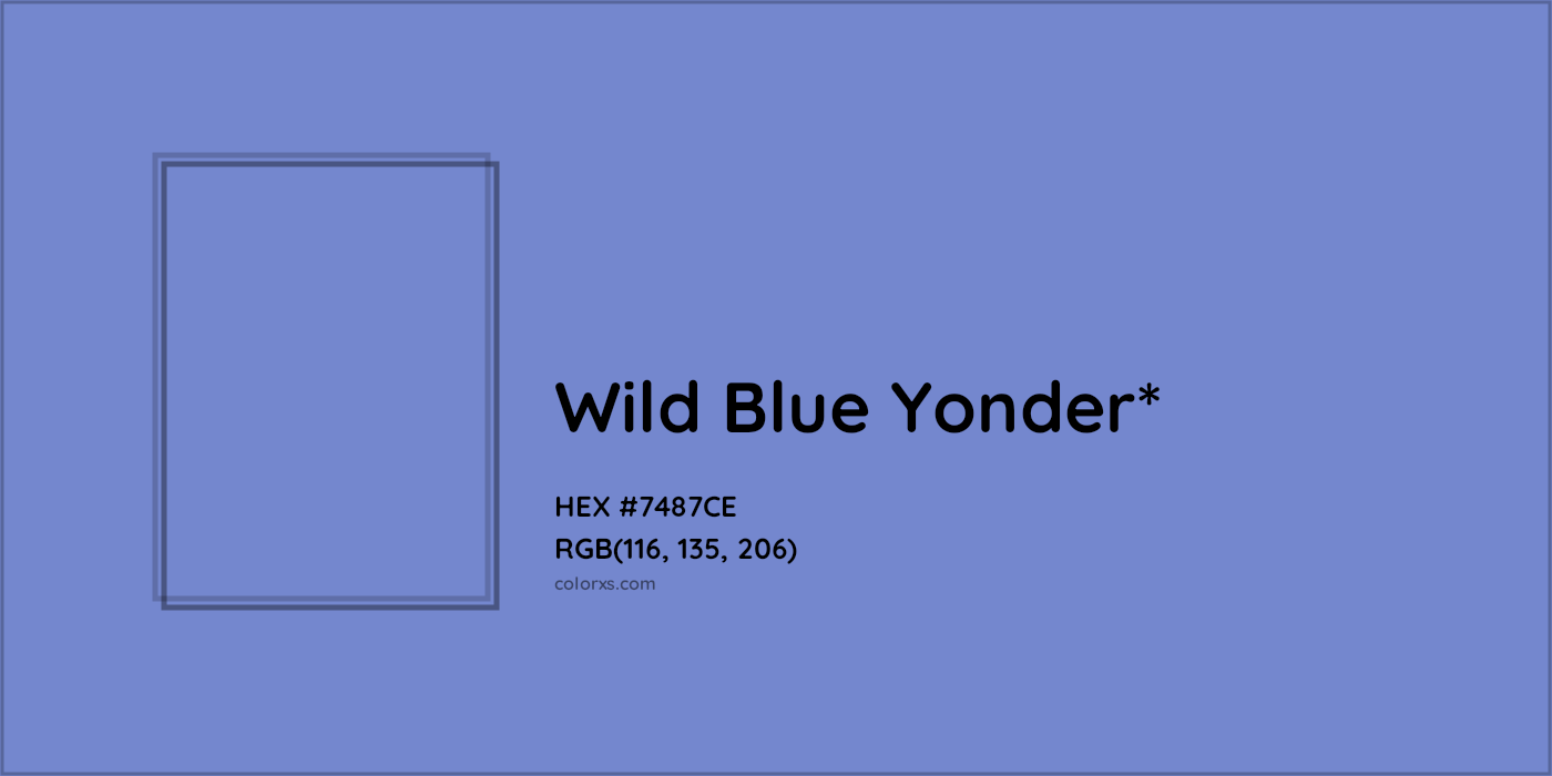 HEX #7487CE Color Name, Color Code, Palettes, Similar Paints, Images