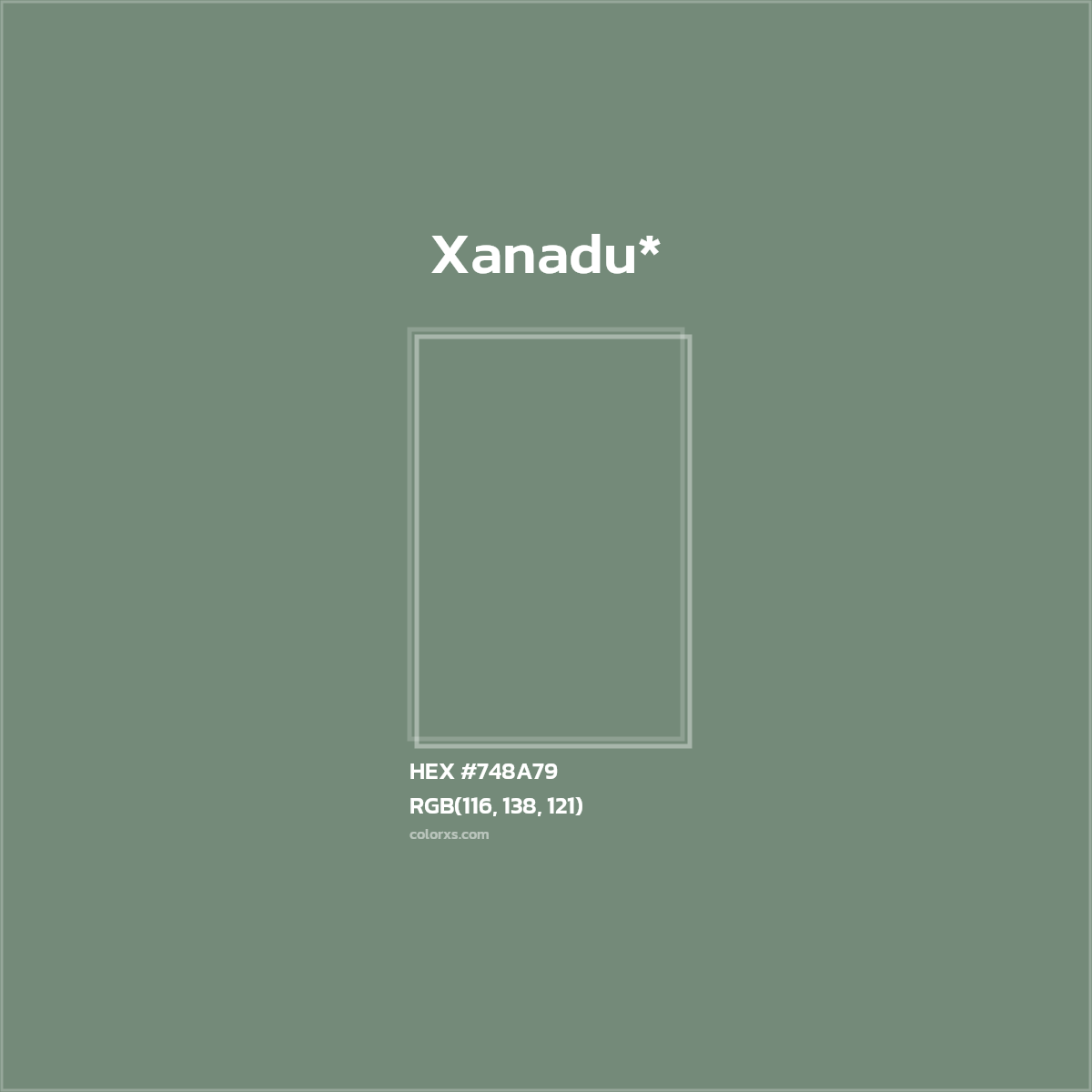 HEX #748A79 Color Name, Color Code, Palettes, Similar Paints, Images