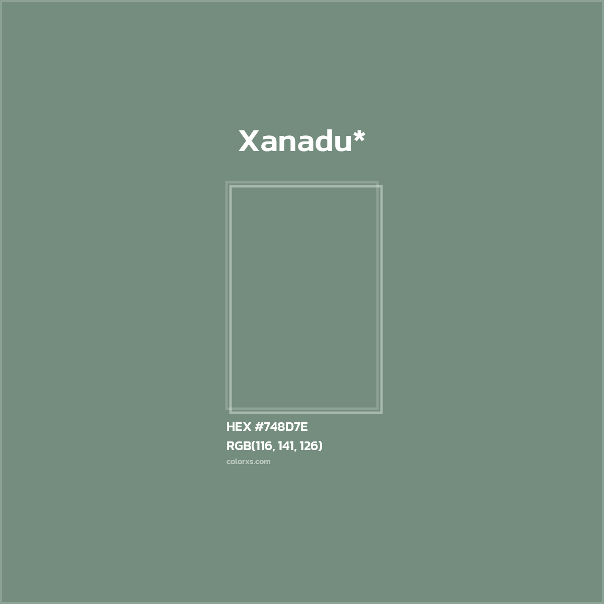 HEX #748D7E Color Name, Color Code, Palettes, Similar Paints, Images