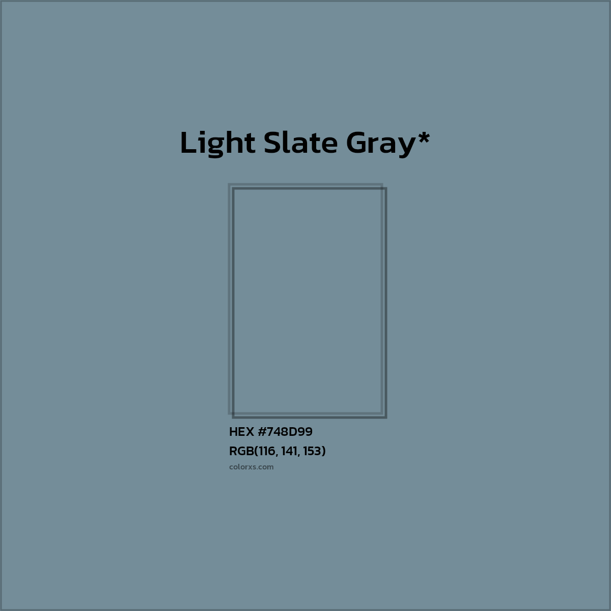 HEX #748D99 Color Name, Color Code, Palettes, Similar Paints, Images