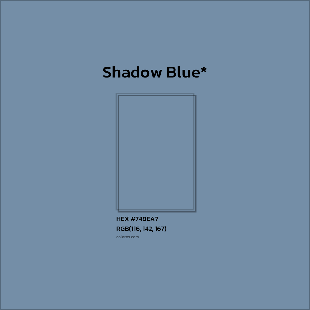 HEX #748EA7 Color Name, Color Code, Palettes, Similar Paints, Images