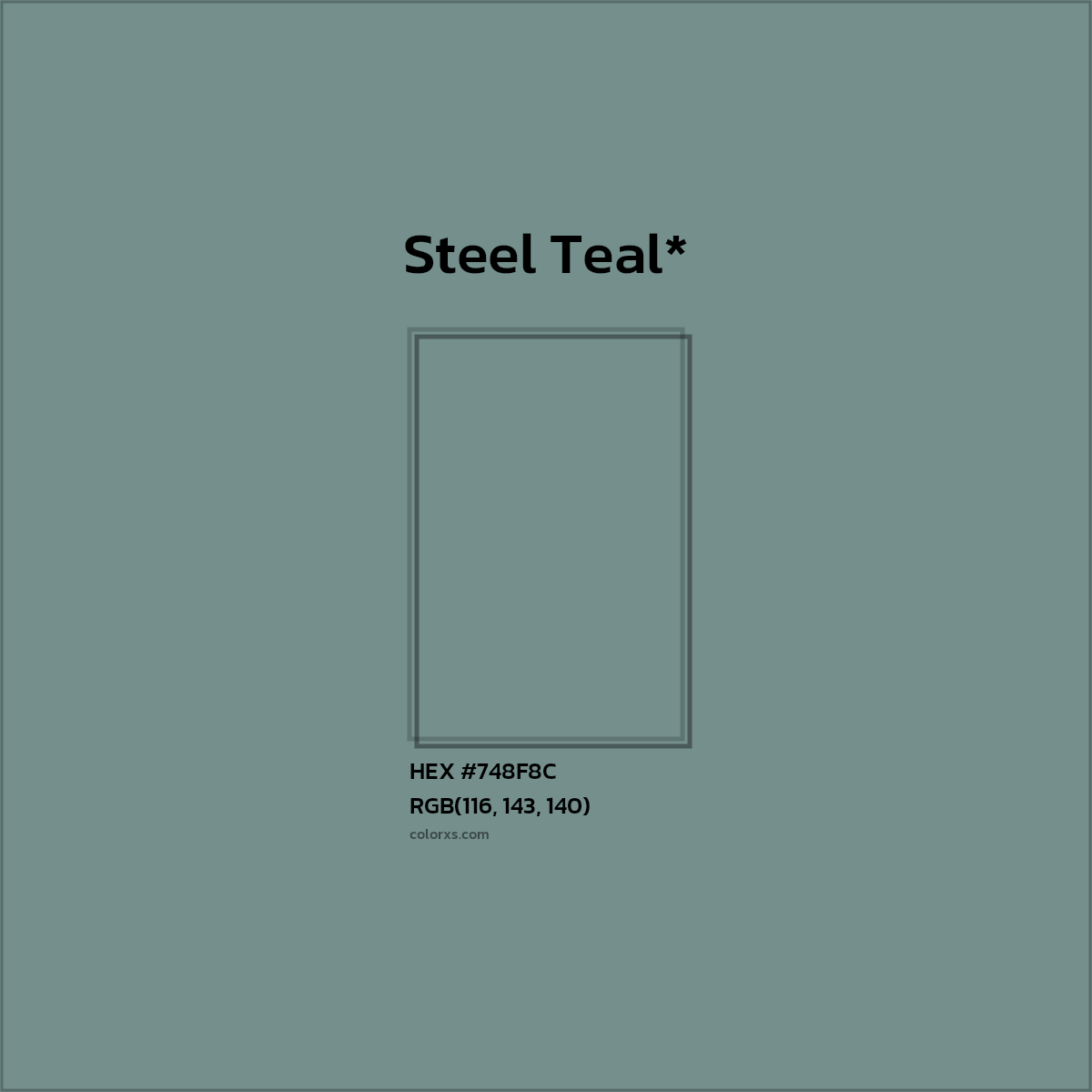 HEX #748F8C Color Name, Color Code, Palettes, Similar Paints, Images
