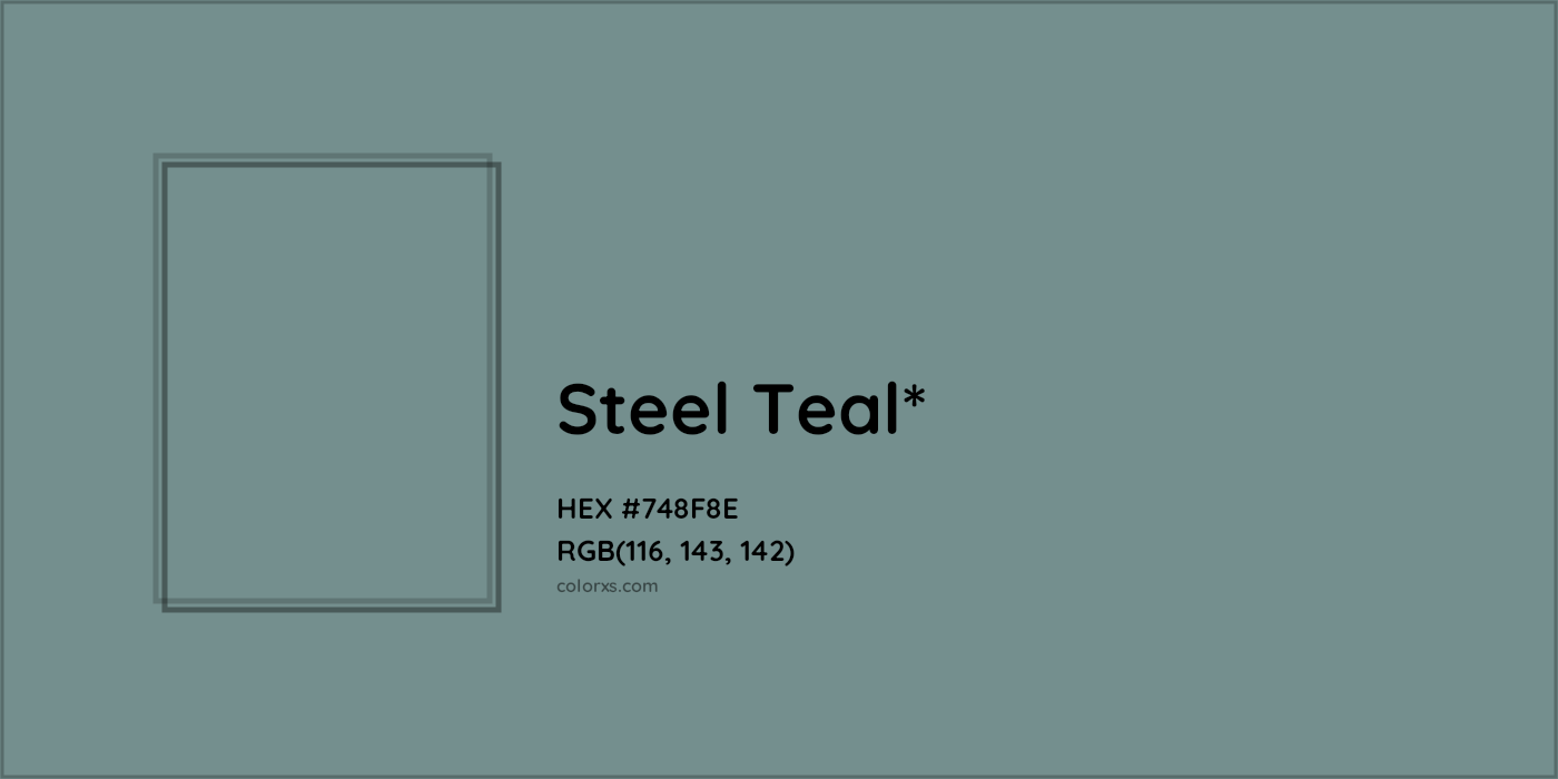 HEX #748F8E Color Name, Color Code, Palettes, Similar Paints, Images