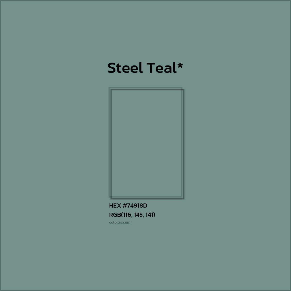 HEX #74918D Color Name, Color Code, Palettes, Similar Paints, Images