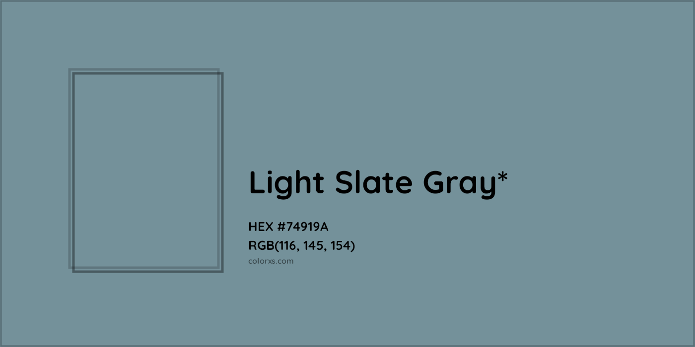 HEX #74919A Color Name, Color Code, Palettes, Similar Paints, Images