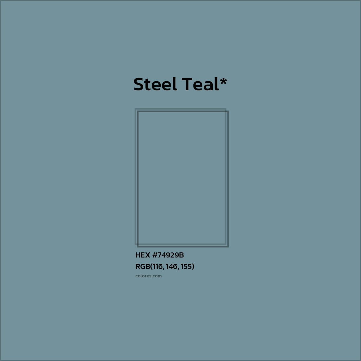 HEX #74929B Color Name, Color Code, Palettes, Similar Paints, Images