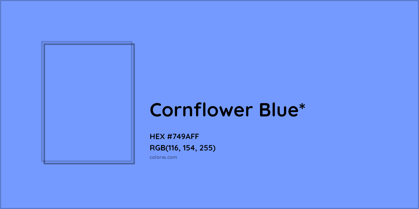 HEX #749AFF Color Name, Color Code, Palettes, Similar Paints, Images