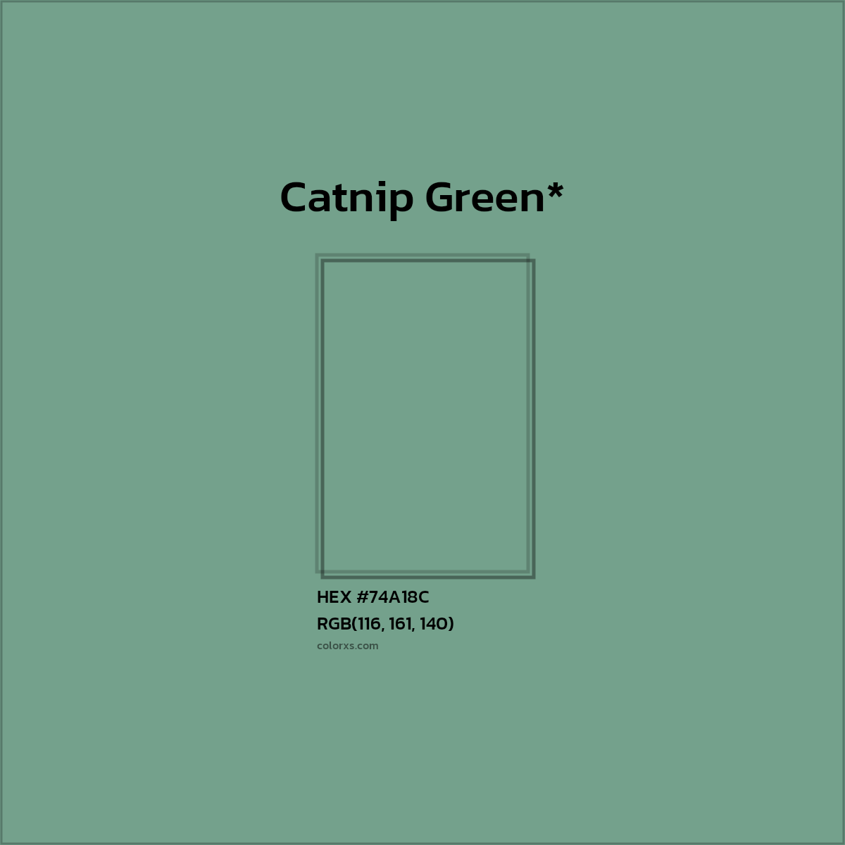 HEX #74A18C Color Name, Color Code, Palettes, Similar Paints, Images