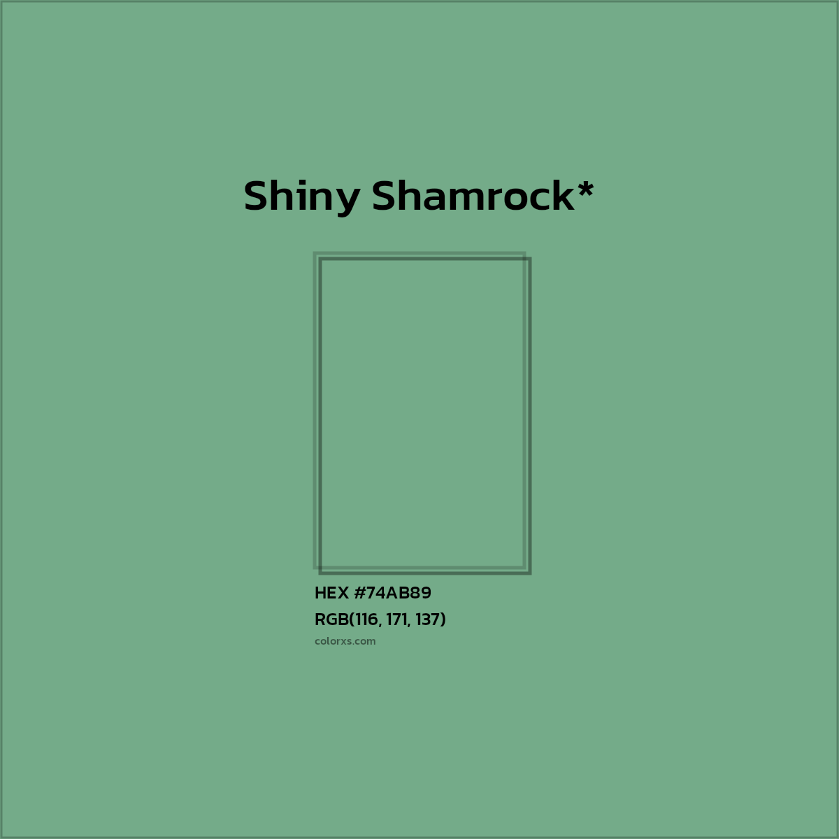 HEX #74AB89 Color Name, Color Code, Palettes, Similar Paints, Images