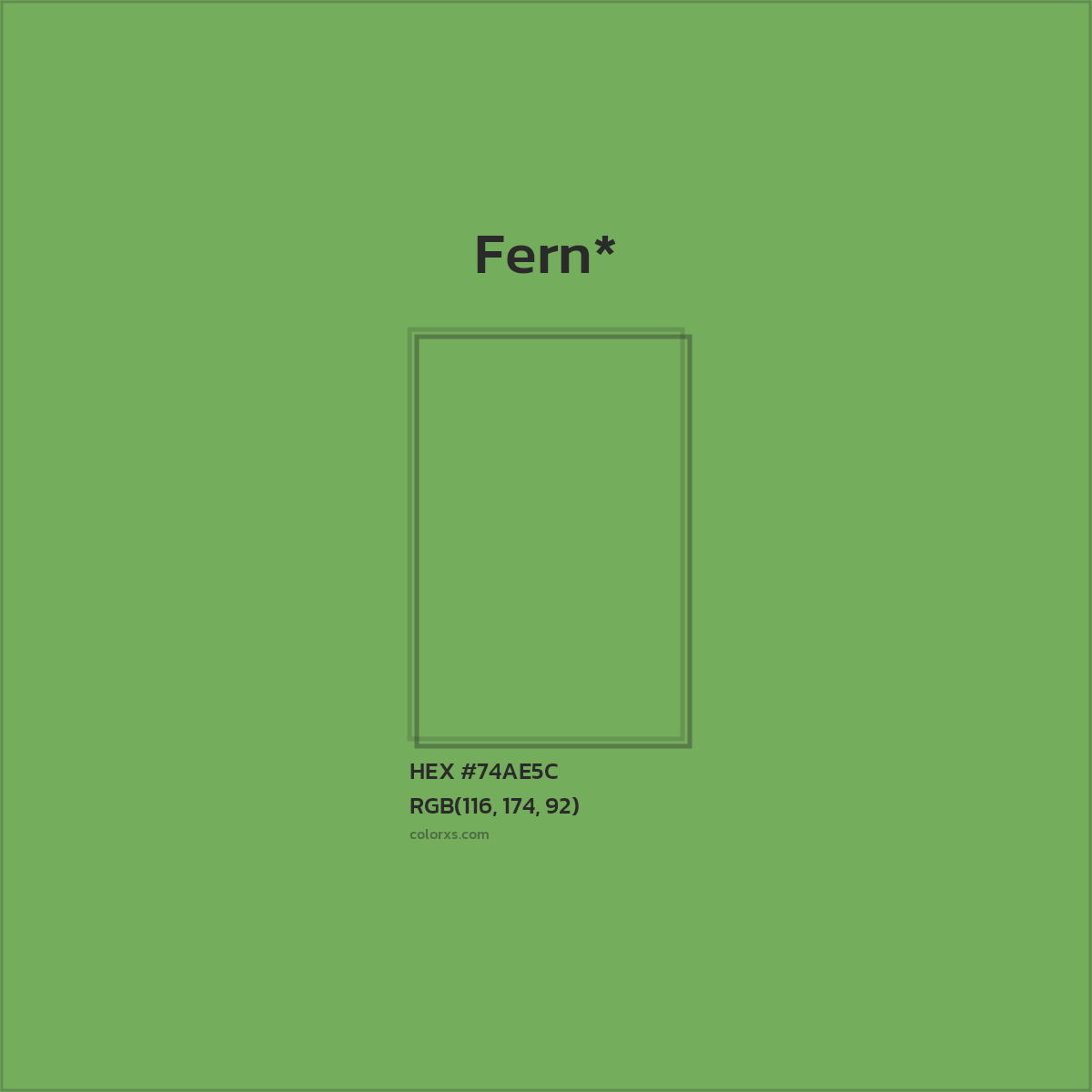 HEX #74AE5C Color Name, Color Code, Palettes, Similar Paints, Images