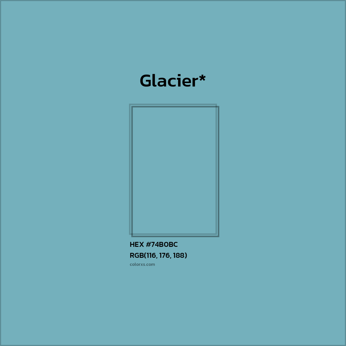 HEX #74B0BC Color Name, Color Code, Palettes, Similar Paints, Images